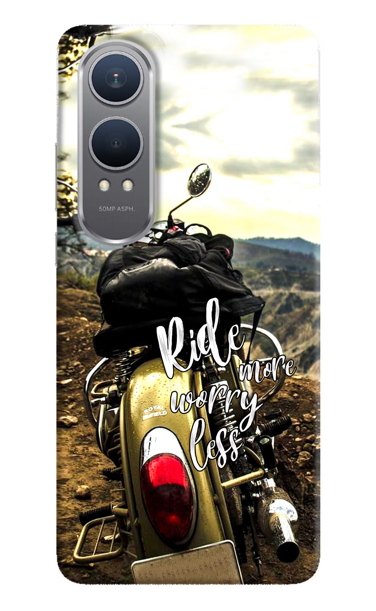 Ride More Worry Less OnePlus Nord CE4 Lite Hard Case Back Cover by Casekaro