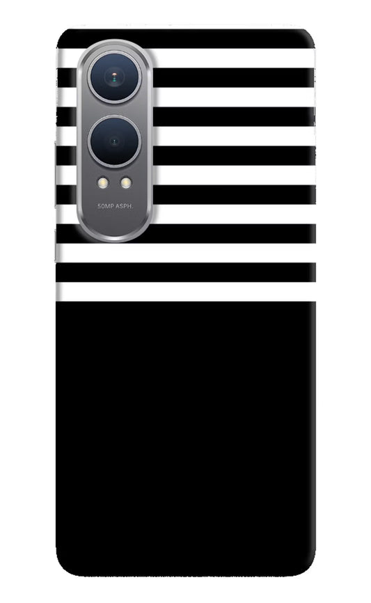 Black and White Print OnePlus Nord CE4 Lite Hard Case Back Cover by Casekaro