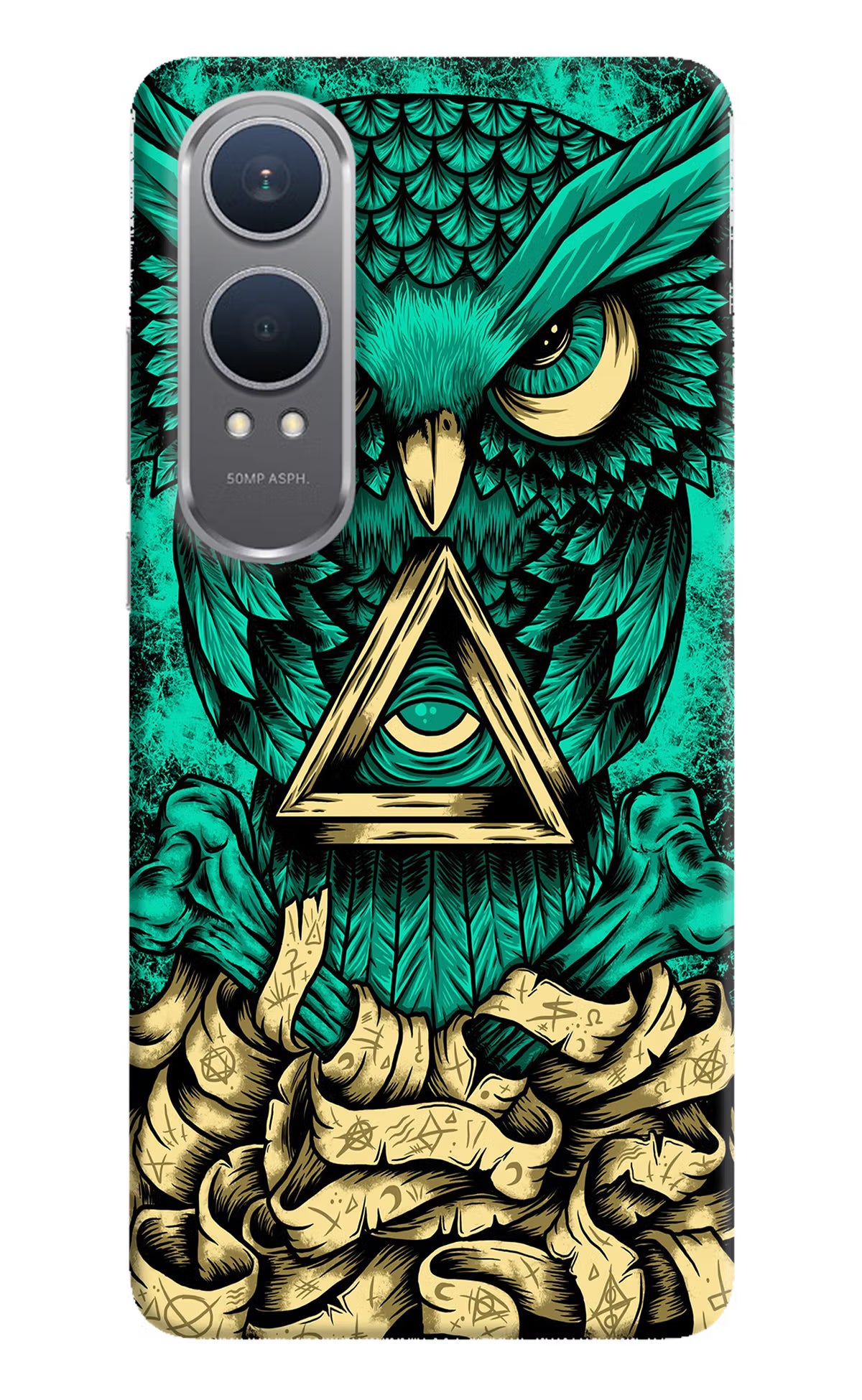 Green Owl OnePlus Nord CE4 Lite Hard Case Back Cover by Casekaro