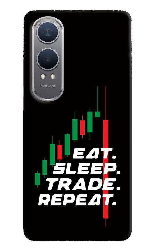 Eat Sleep Trade Repeat OnePlus Nord CE4 Lite Hard Case Back Cover by Casekaro