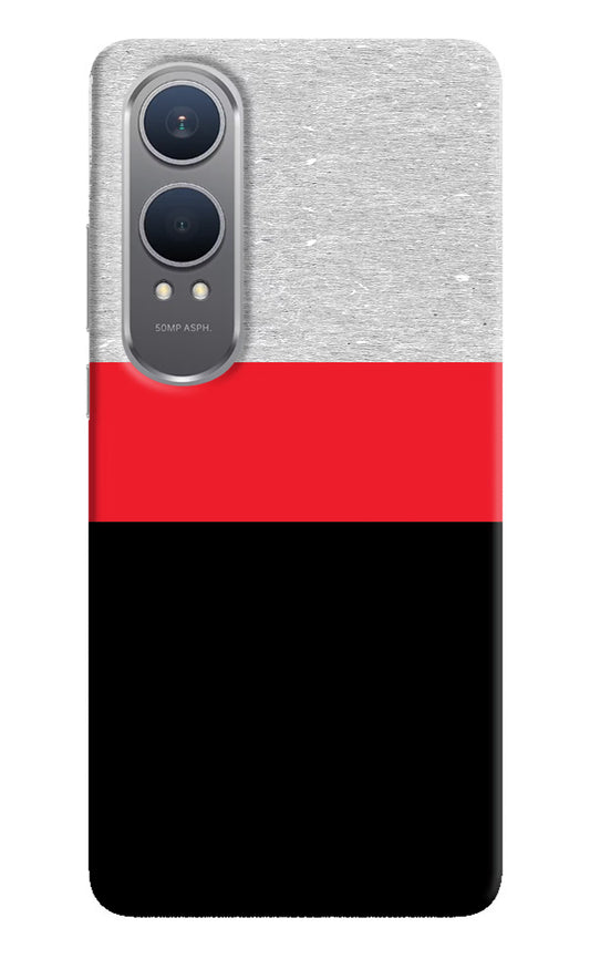 Tri Color Pattern OnePlus Nord CE4 Lite Hard Case Back Cover by Casekaro