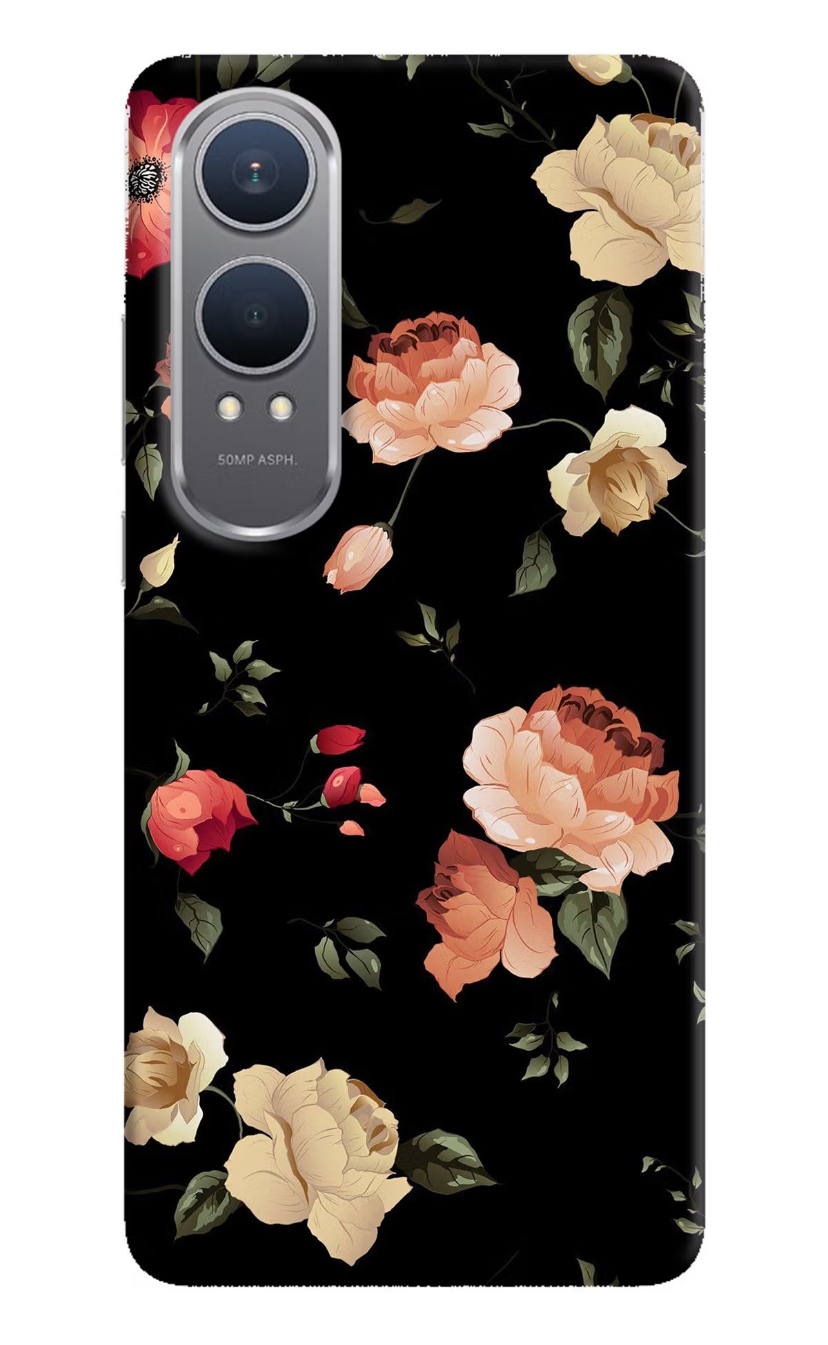 Flowers OnePlus Nord CE4 Lite Hard Case Back Cover by Casekaro