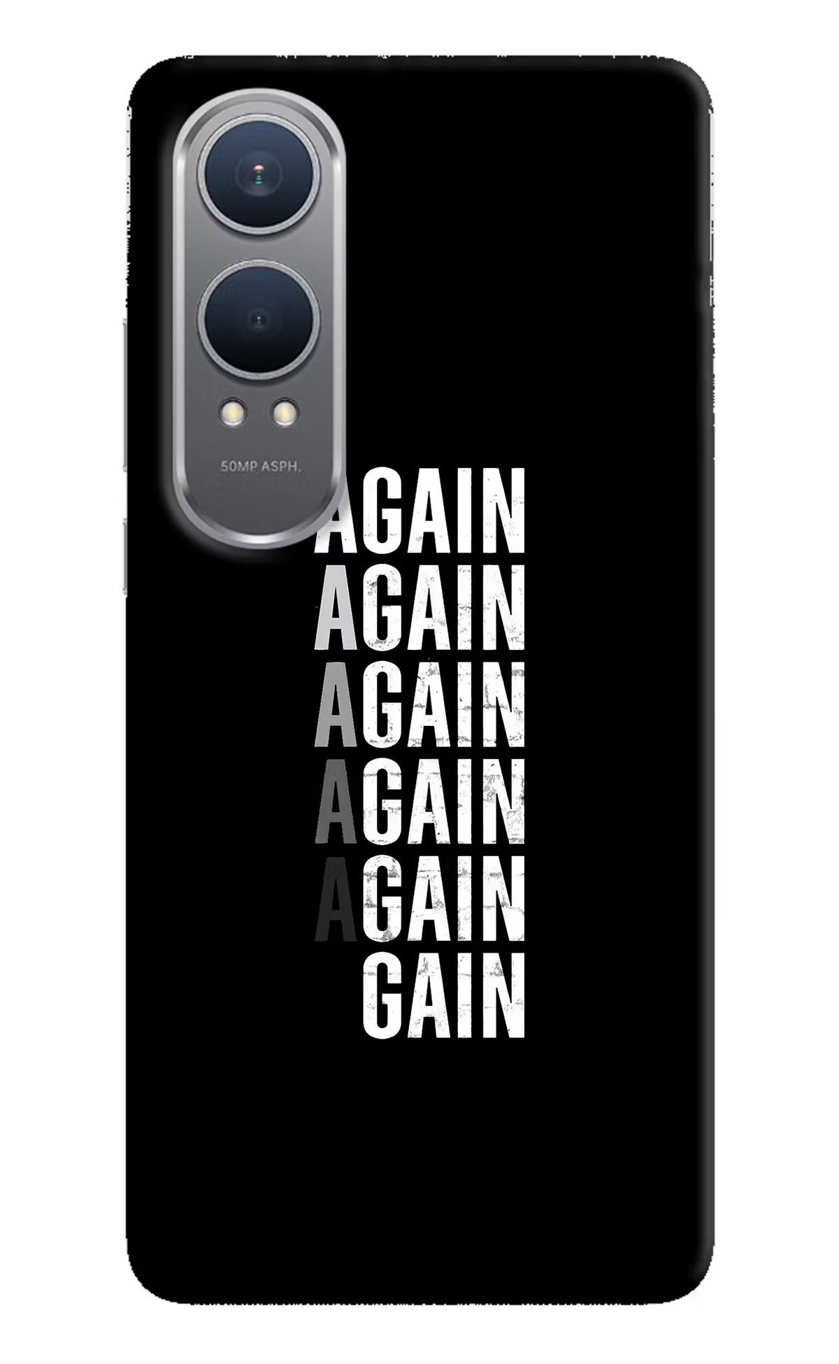Again Again Gain OnePlus Nord CE4 Lite Hard Case Back Cover by Casekaro