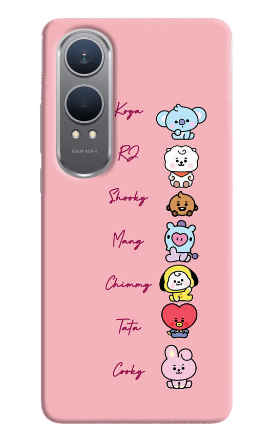 BTS names OnePlus Nord CE4 Lite Hard Case Back Cover by Casekaro