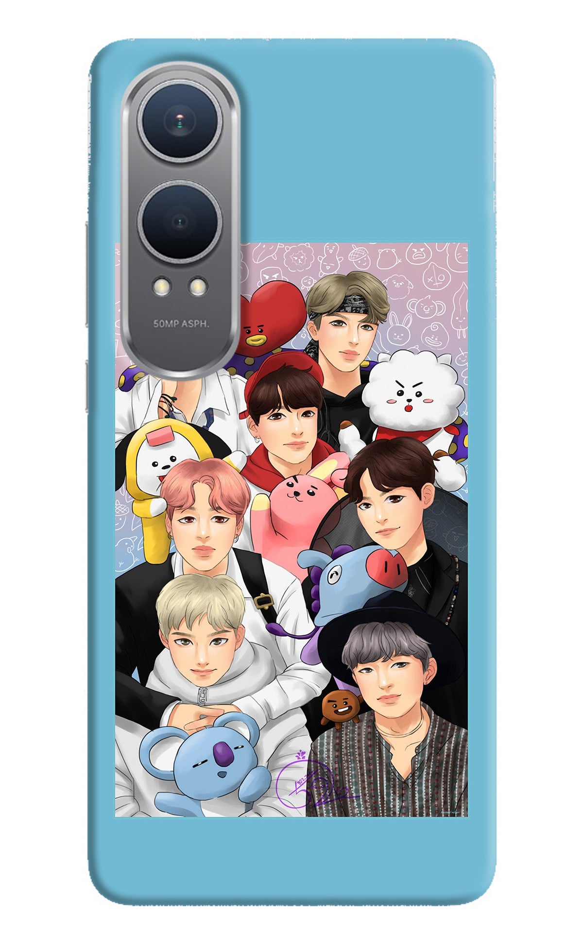 BTS with animals OnePlus Nord CE4 Lite Back Cover