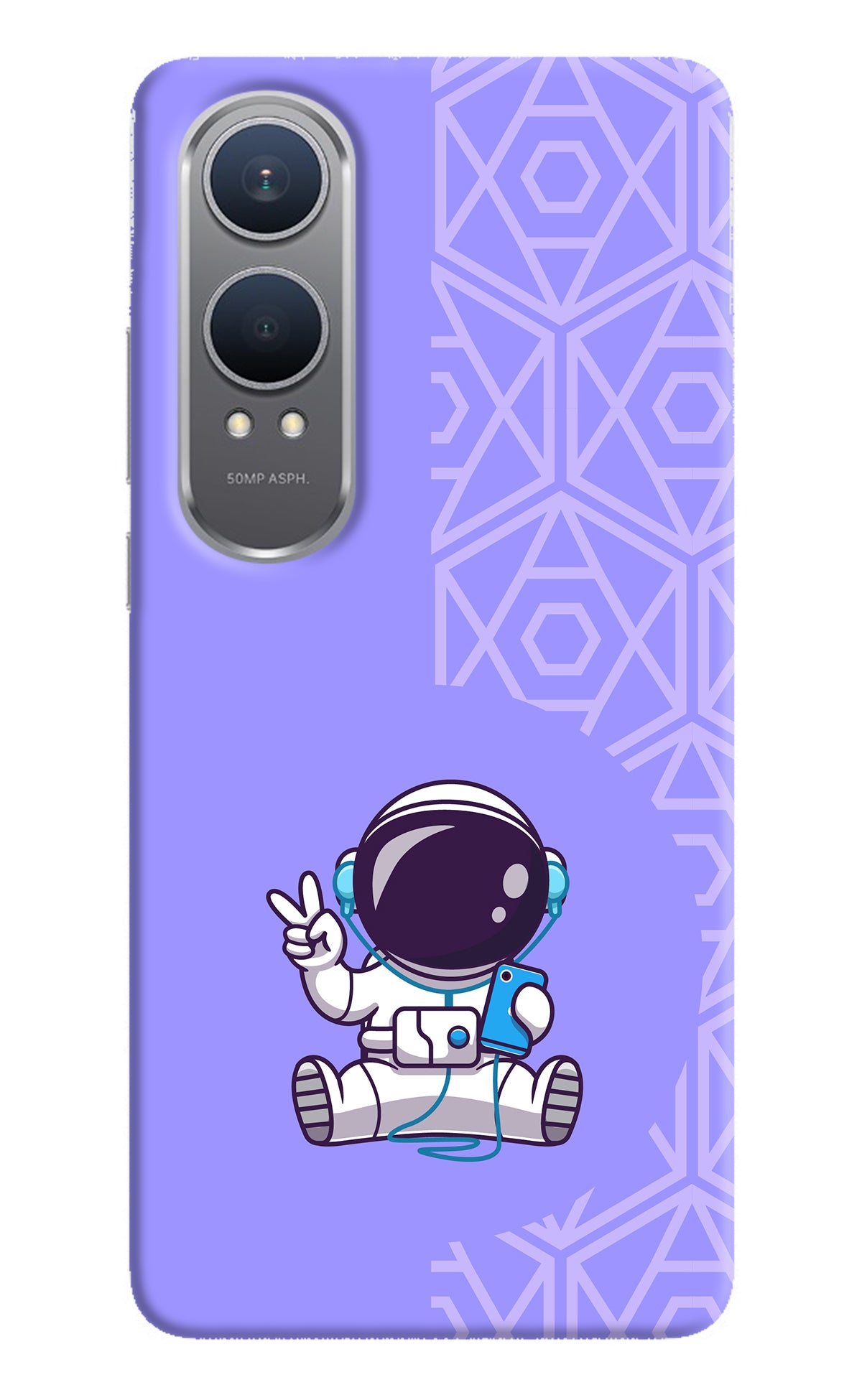 Cute Astronaut Chilling OnePlus Nord CE4 Lite Back Cover