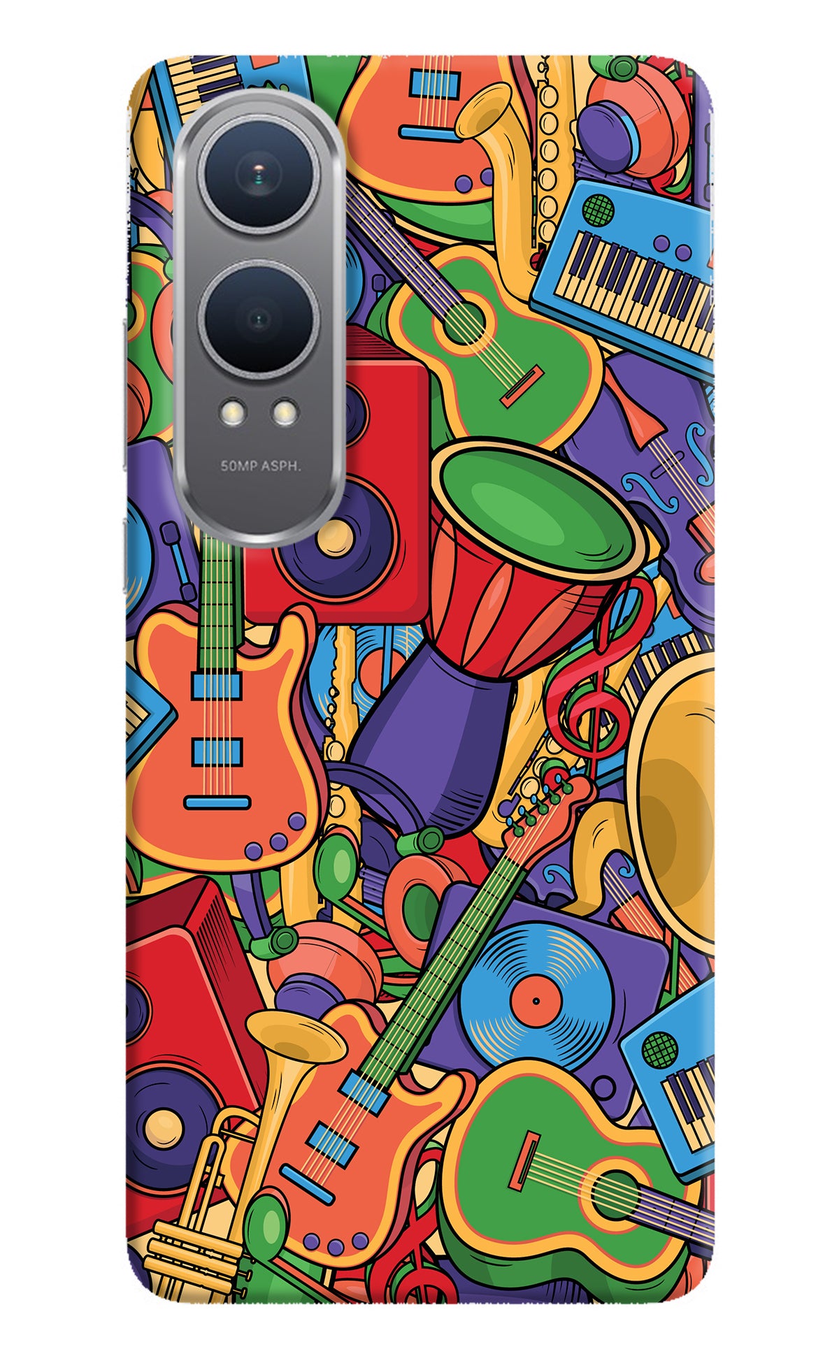 Music Instrument Doodle OnePlus Nord CE4 Lite Back Cover