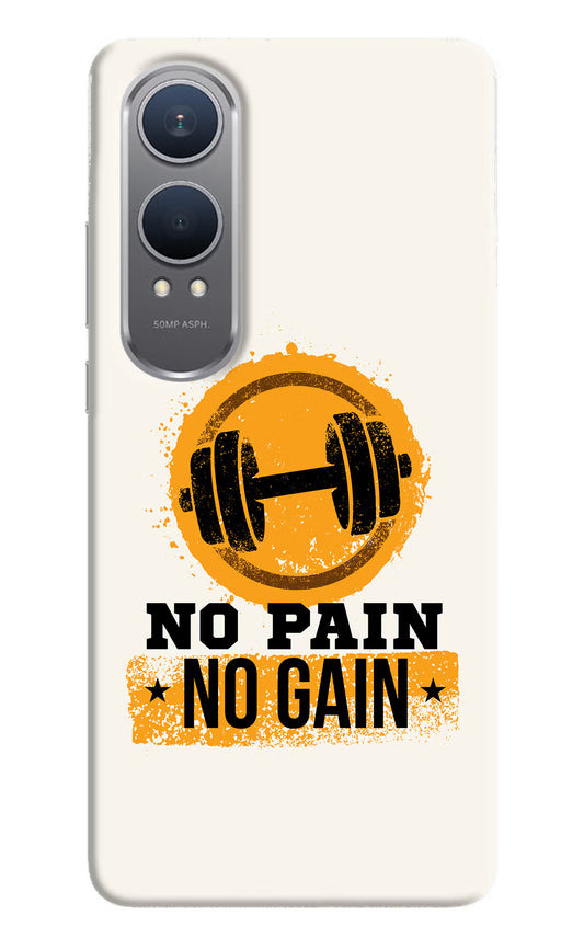 No Pain No Gain OnePlus Nord CE4 Lite Hard Case Back Cover by Casekaro
