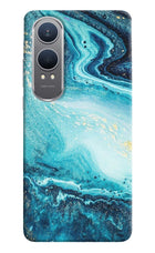 Blue Glitter Marble OnePlus Nord CE4 Lite Hard Case Back Cover by Casekaro