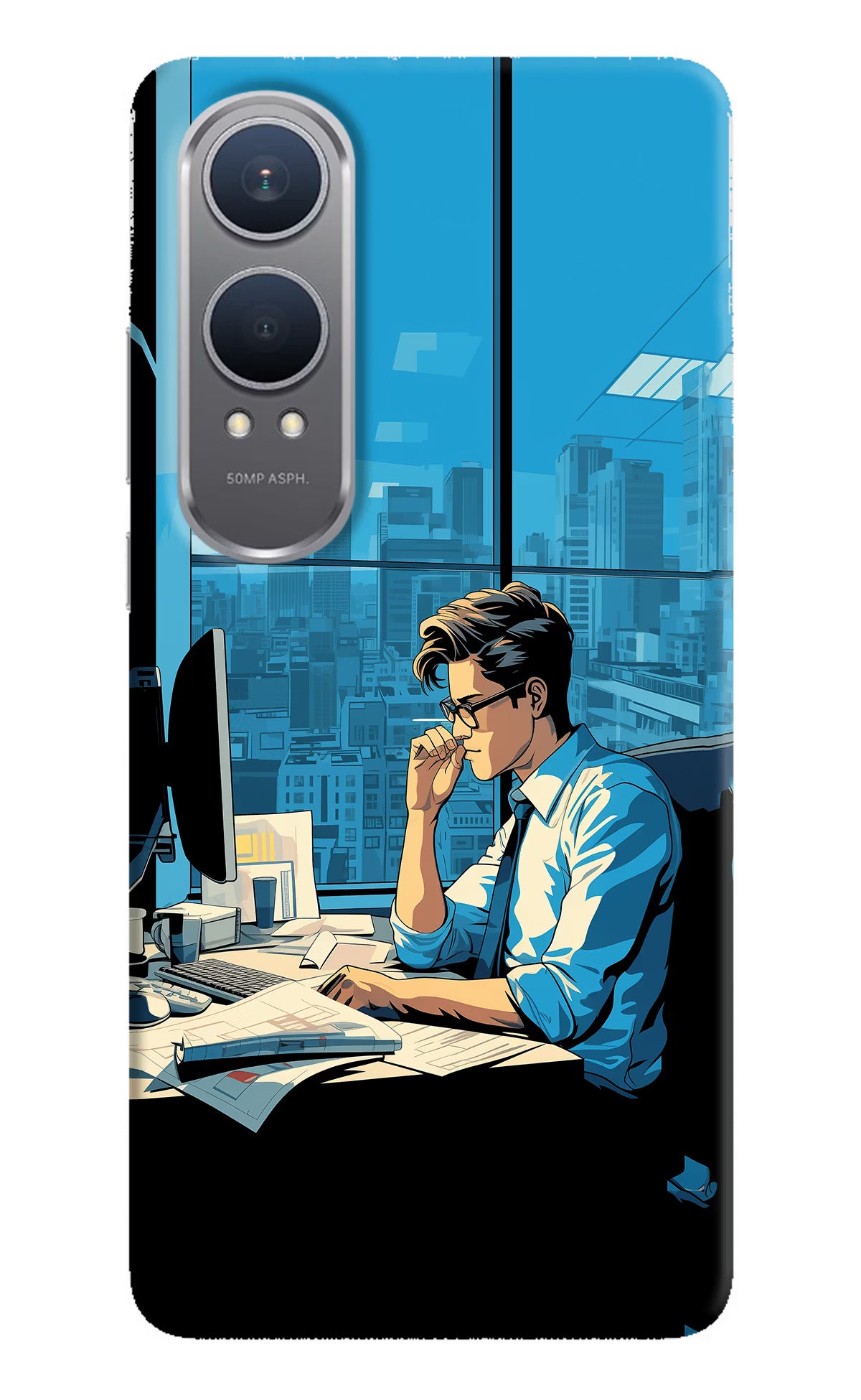 Focused Hustler (AI Generated) OnePlus Nord CE4 Lite Hard Case Back Cover by Casekaro