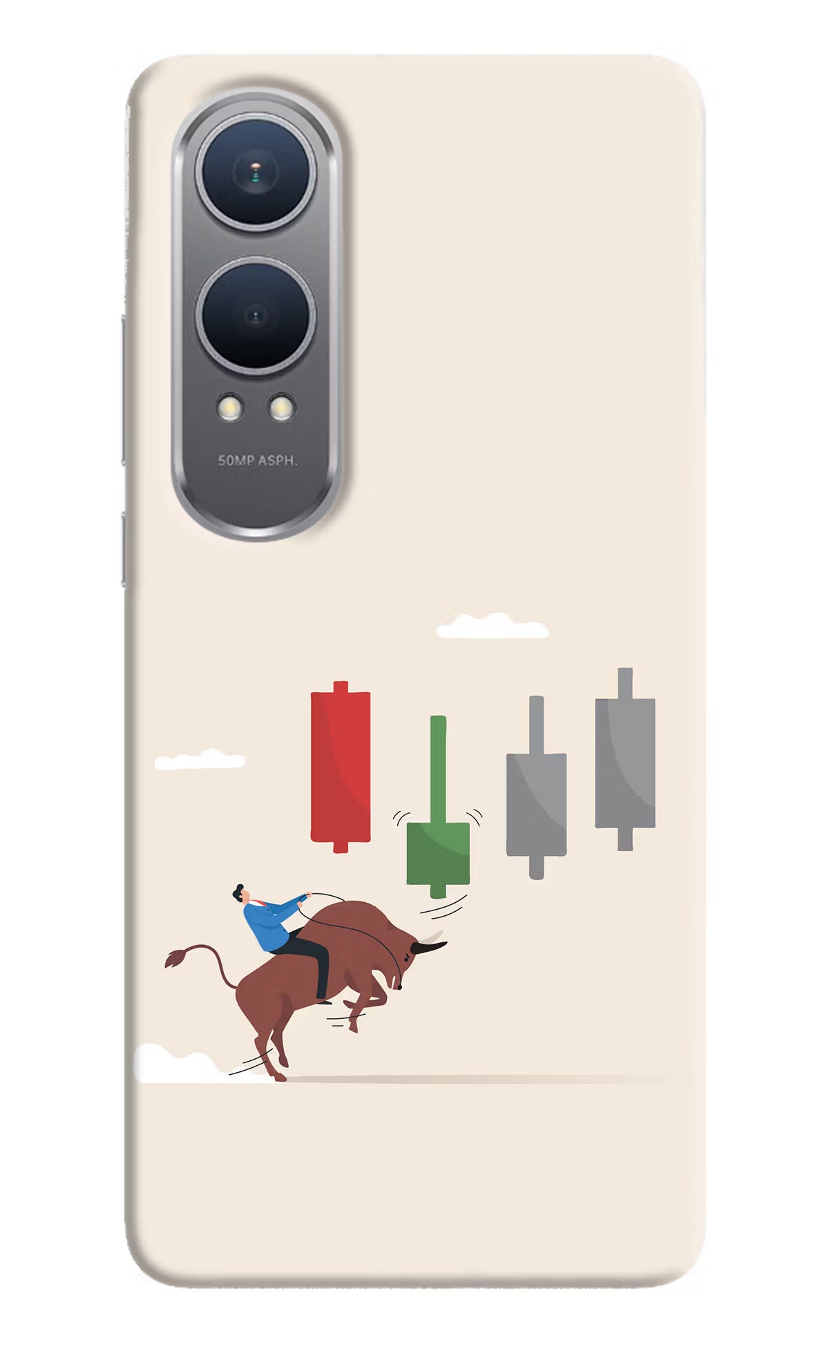 Bull Trading Momentum OnePlus Nord CE4 Lite Hard Case Back Cover by Casekaro