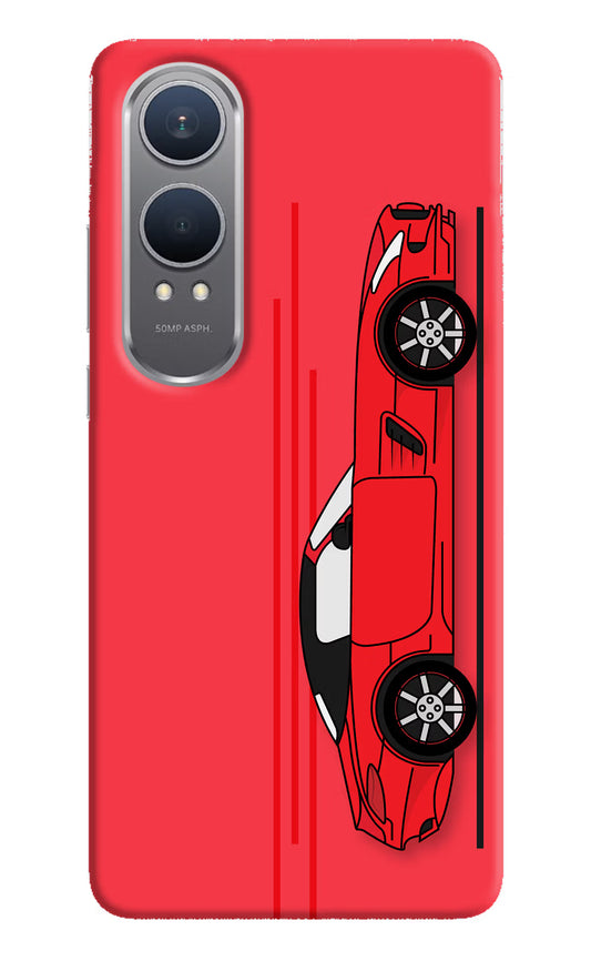 Red Velocity OnePlus Nord CE4 Lite Hard Case Back Cover by Casekaro
