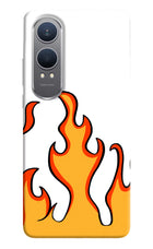 Fired Up – White OnePlus Nord CE4 Lite Hard Case Back Cover by Casekaro