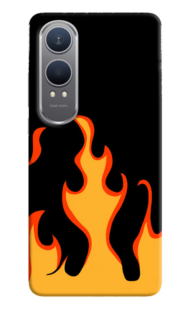 Fired Up – Black OnePlus Nord CE4 Lite Hard Case Back Cover by Casekaro