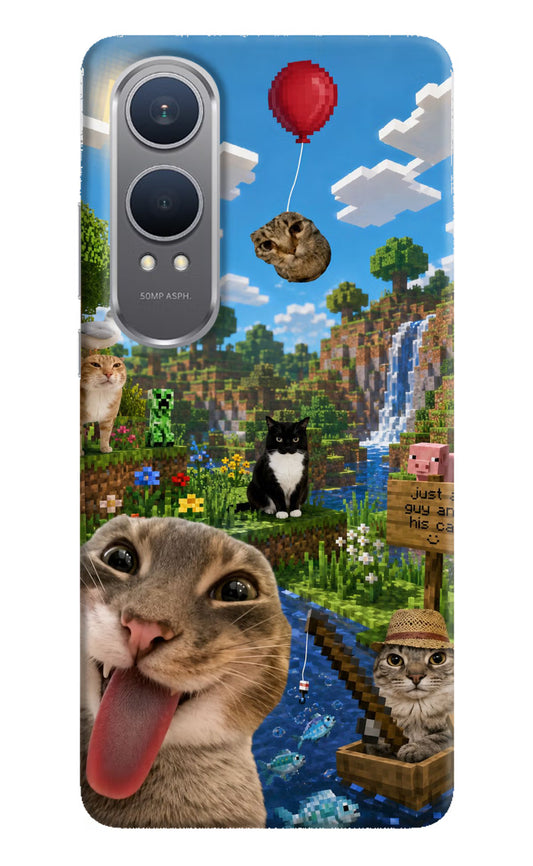 Minecraft Cat Chaos OnePlus Nord CE4 Lite Hard Case Back Cover by Casekaro