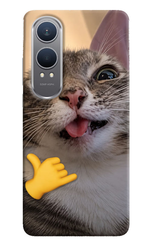 Silly Cat Call OnePlus Nord CE4 Lite Hard Case Back Cover by Casekaro
