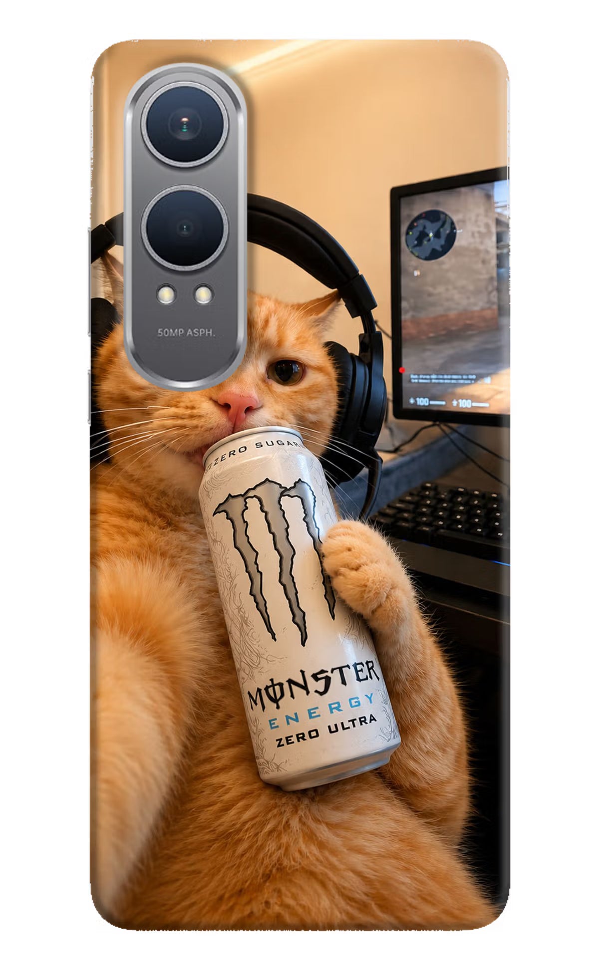 Gamer Cat Energy OnePlus Nord CE4 Lite Back Cover