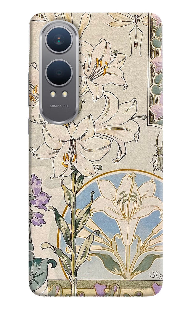 White Lily OnePlus Nord CE4 Lite Hard Case Back Cover by Casekaro