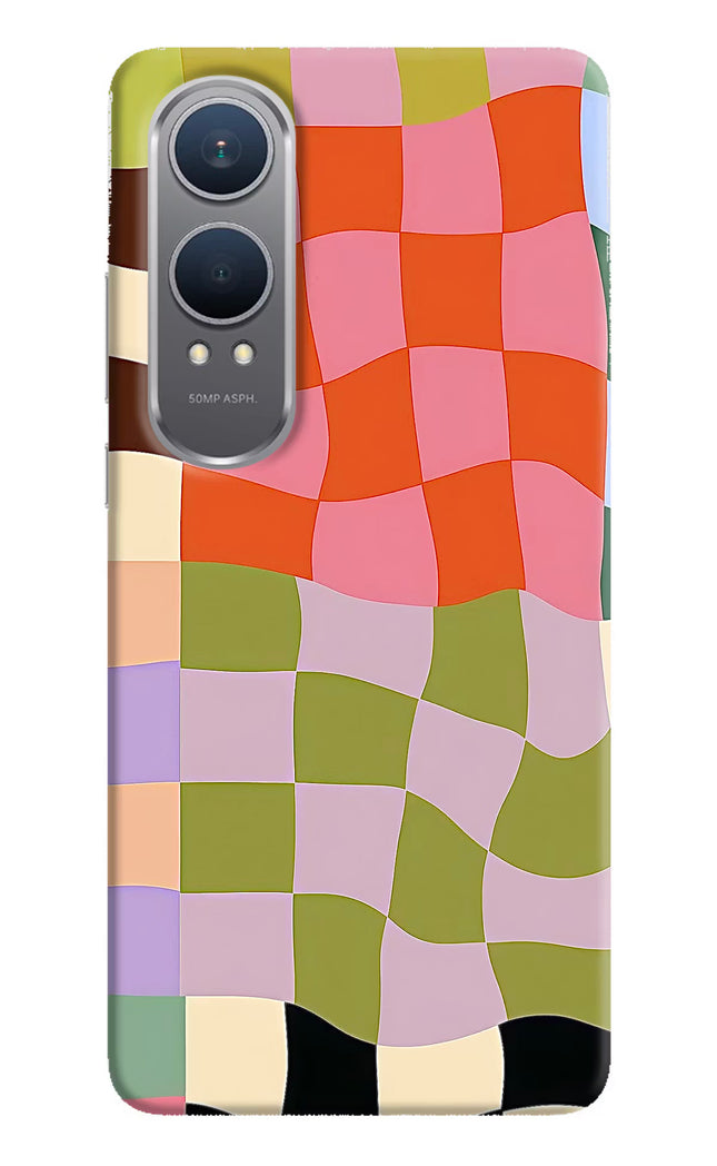 Wavy Grid OnePlus Nord CE4 Lite Hard Case Back Cover by Casekaro