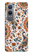 White Mayura OnePlus Nord CE4 Lite Hard Case Back Cover by Casekaro