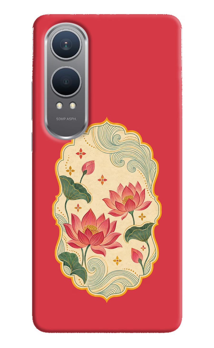 Pink Lotus OnePlus Nord CE4 Lite Back Cover, Hard case