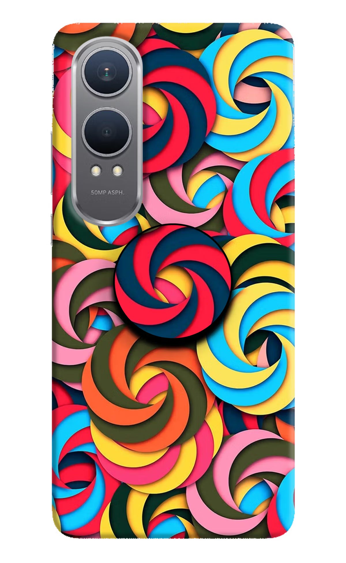 Spiral Pattern OnePlus Nord CE4 Lite Pop Case by Casekaro