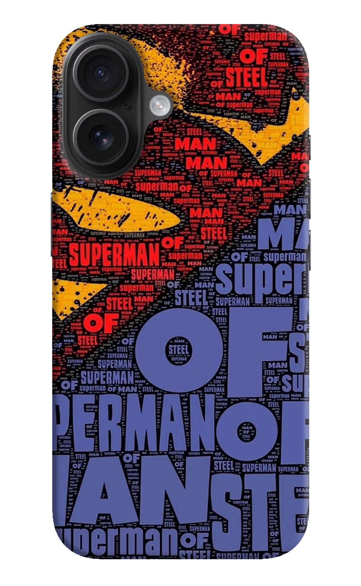Superman iPhone 16 Hard Case Back Cover by Casekaro
