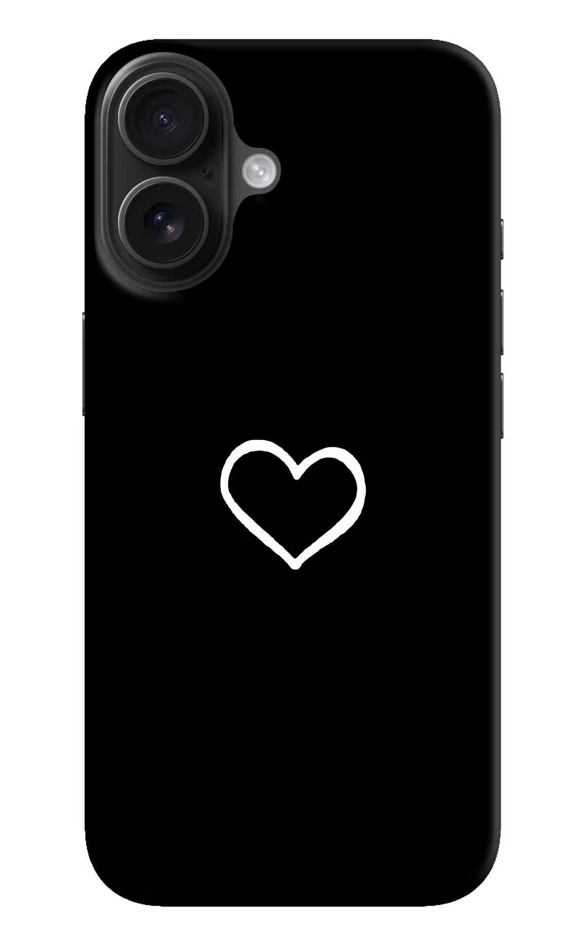 Heart iPhone 16 Hard Case Back Cover by Casekaro