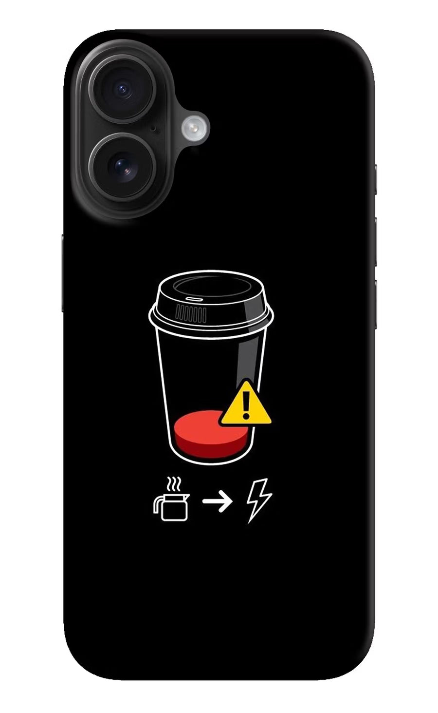 Coffee iPhone 16 Back Cover, Hard case