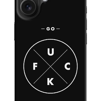 Go Fuck Yourself iPhone 16 Hard Case Back Cover by Casekaro