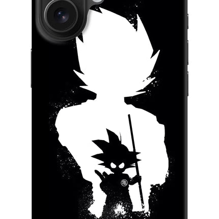 Goku Shadow iPhone 16 Hard Case Back Cover by Casekaro