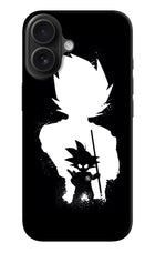 Goku Shadow iPhone 16 Hard Case Back Cover by Casekaro