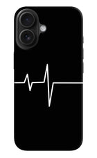 Heart Beats iPhone 16 Hard Case Back Cover by Casekaro