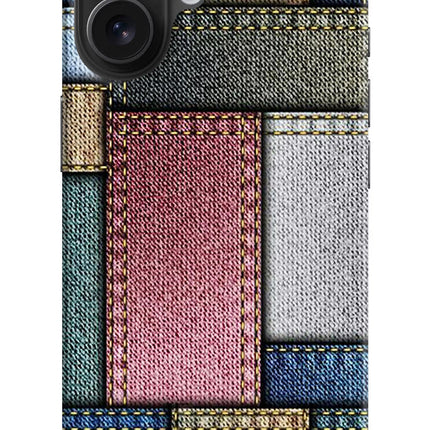 Multicolor Jeans iPhone 16 Hard Case Back Cover by Casekaro