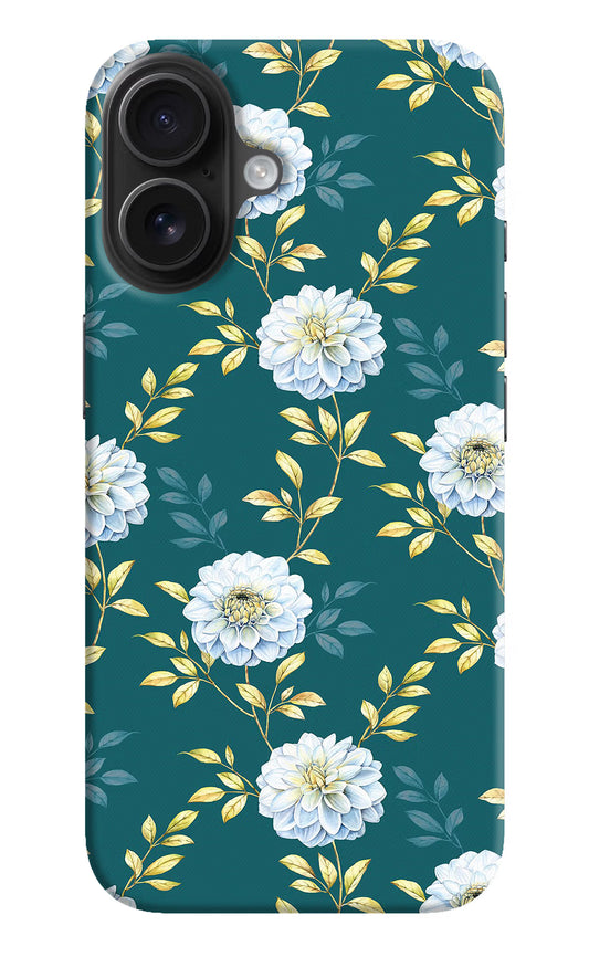 Flowers iPhone 16 Hard Case Back Cover by Casekaro
