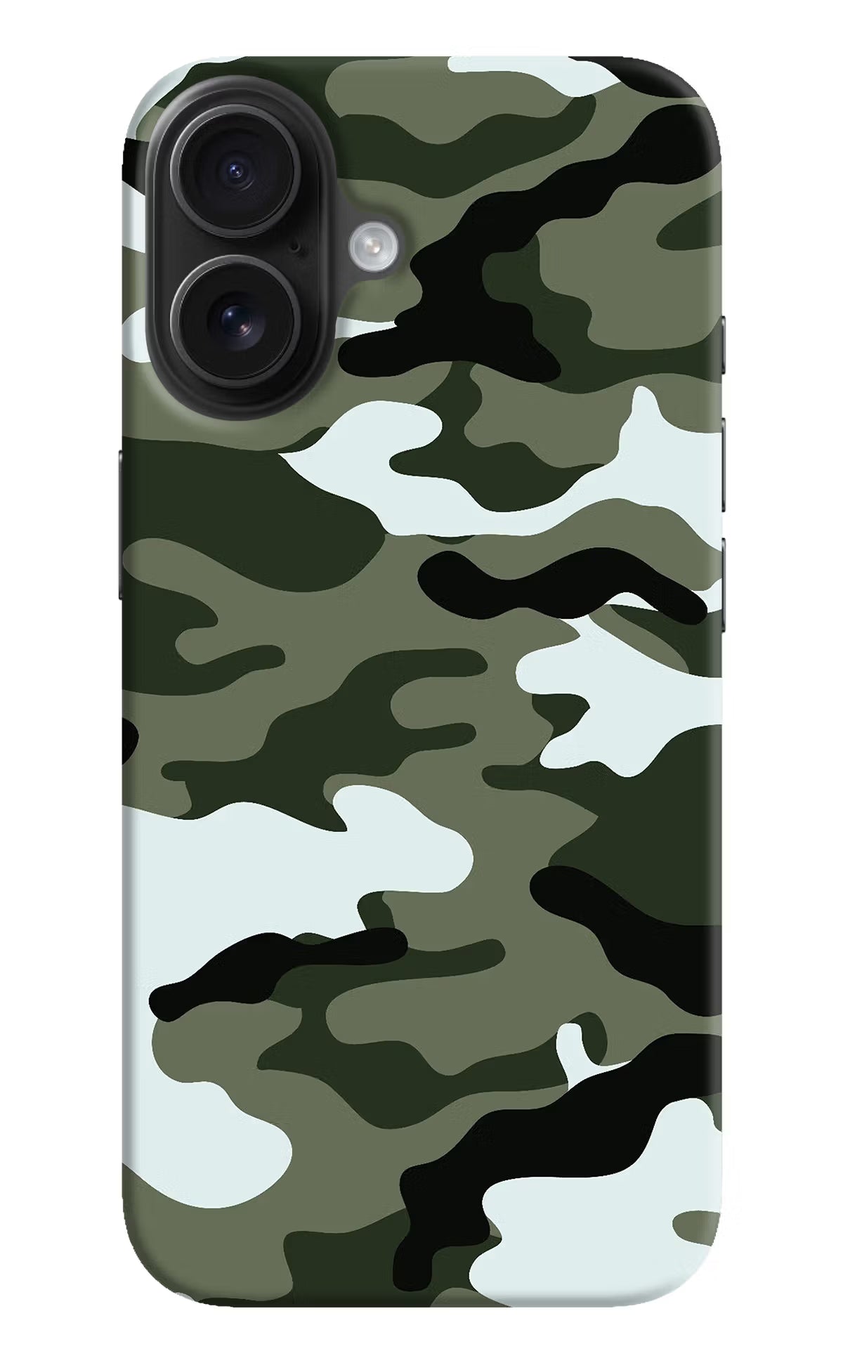 Camouflage iPhone 16 Hard Case Back Cover by Casekaro