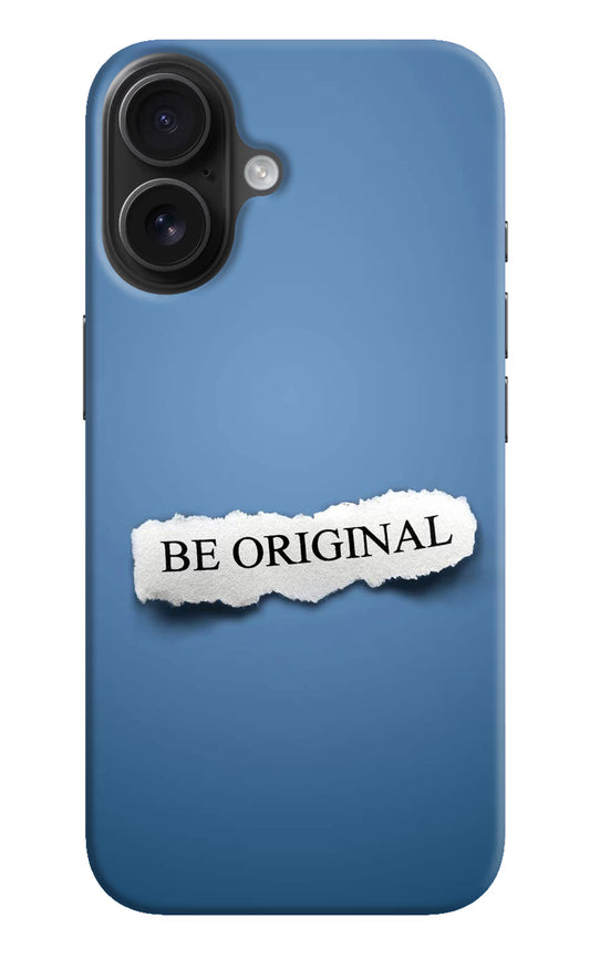 Be Original iPhone 16 Hard Case Back Cover by Casekaro