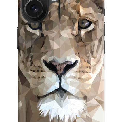 Lion Art iPhone 16 Hard Case Back Cover by Casekaro