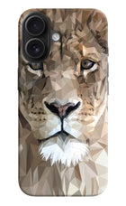 Lion Art iPhone 16 Hard Case Back Cover by Casekaro