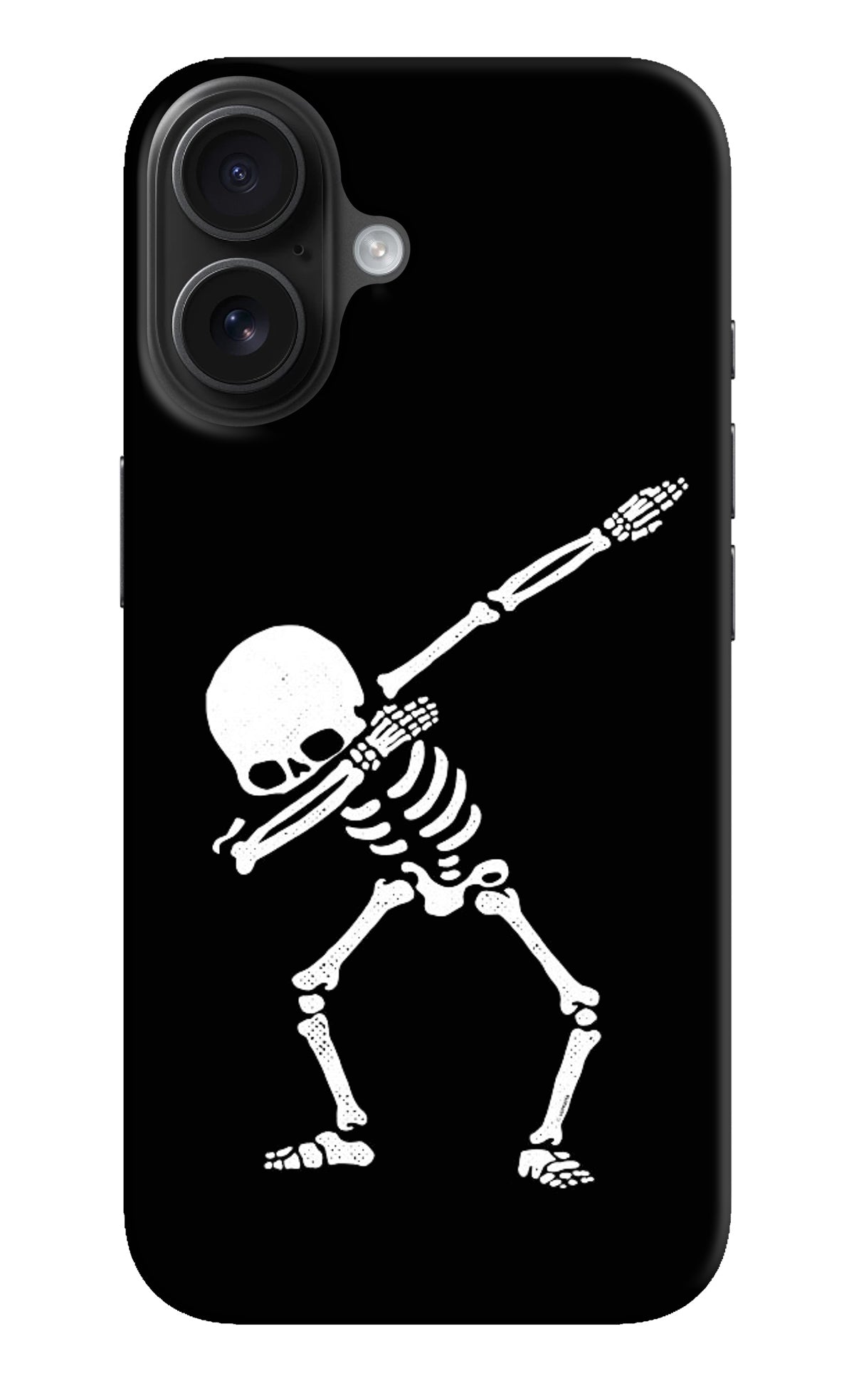 Dabbing Skeleton Art iPhone 16 Back Cover