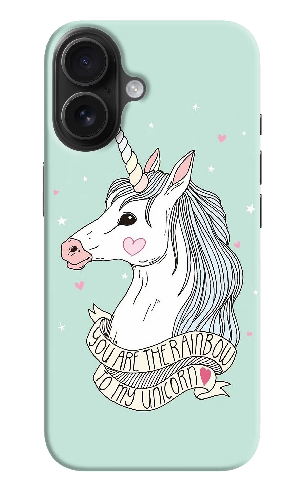 Unicorn Wallpaper iPhone 16 Hard Case Back Cover by Casekaro