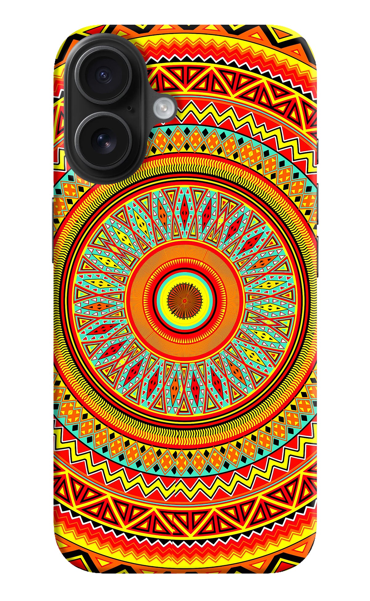 Mandala Pattern iPhone 16 Back Cover