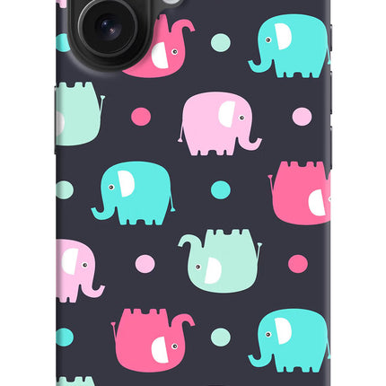 Elephants iPhone 16 Hard Case Back Cover by Casekaro