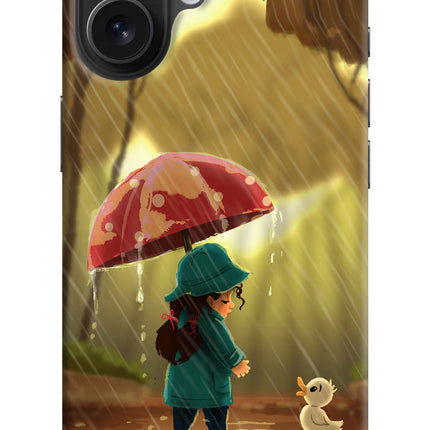 Rainy Day iPhone 16 Hard Case Back Cover by Casekaro