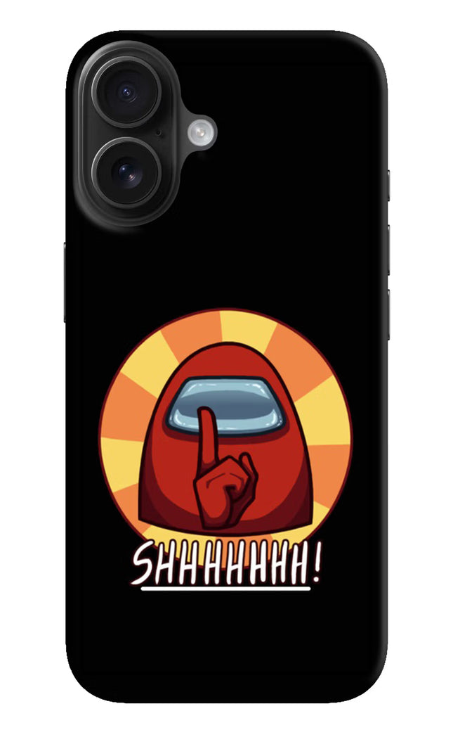 Among Us Shhh! iPhone 16 Hard Case Back Cover by Casekaro
