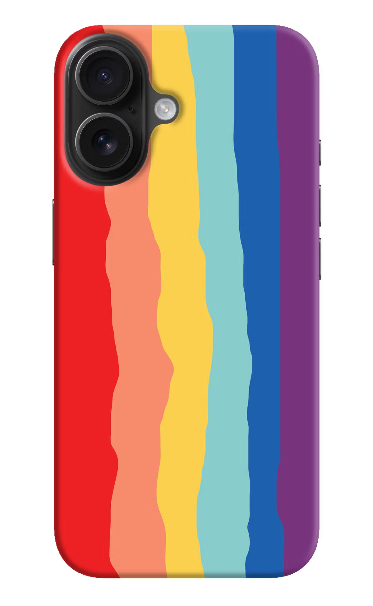 Rainbow iPhone 16 Hard Case Back Cover by Casekaro