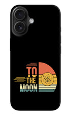 To the Moon iPhone 16 Hard Case Back Cover by Casekaro