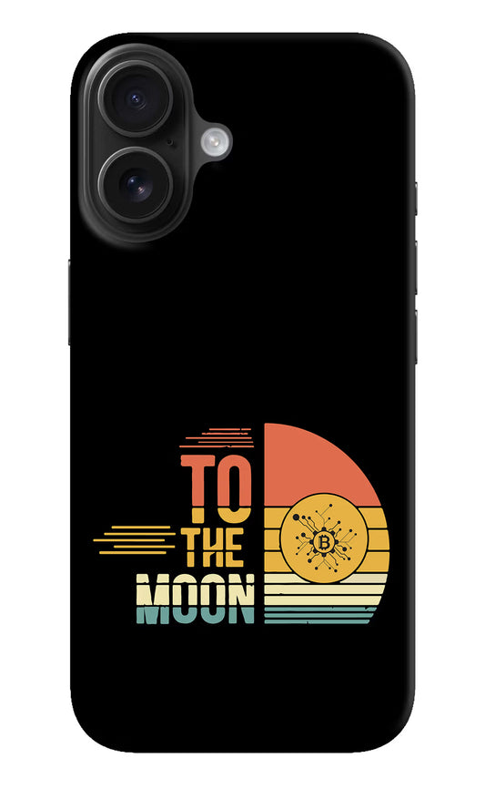 To the Moon iPhone 16 Hard Case Back Cover by Casekaro