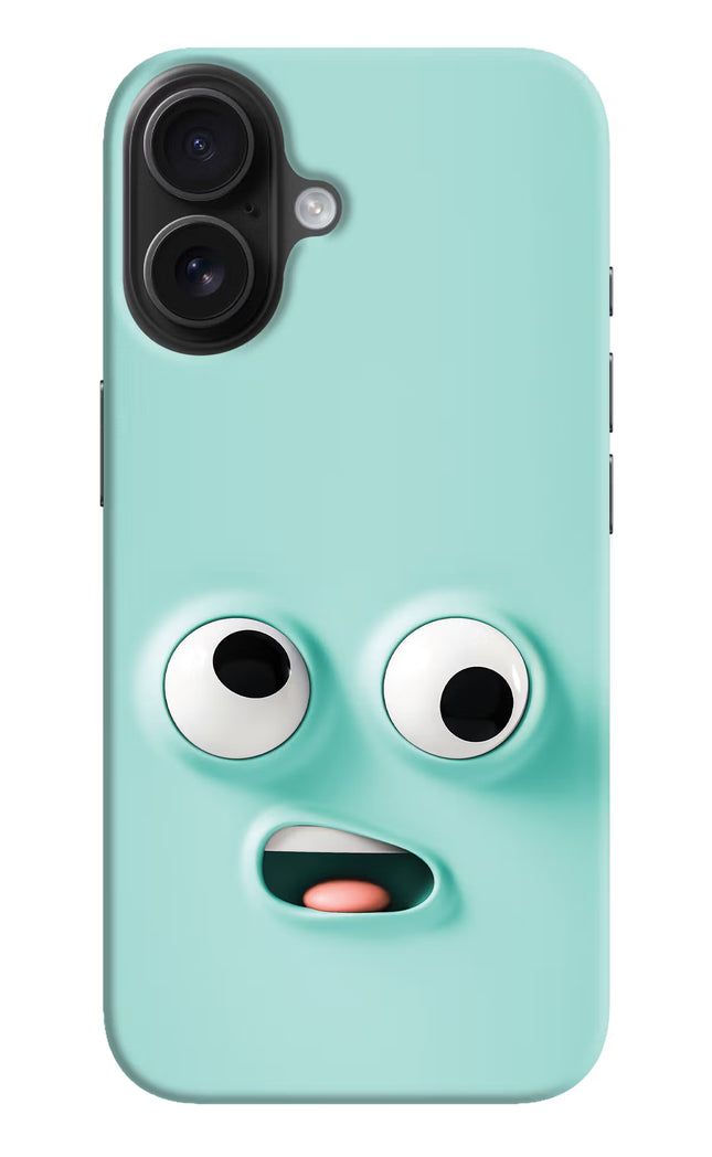 Funny Cartoon iPhone 16 Hard Case Back Cover by Casekaro