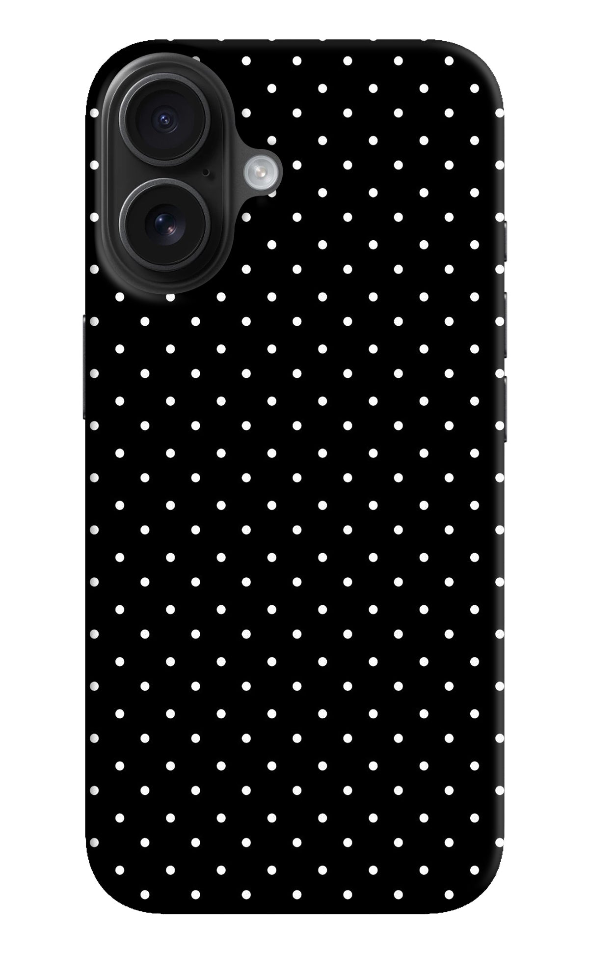 White Dots iPhone 16 Back Cover